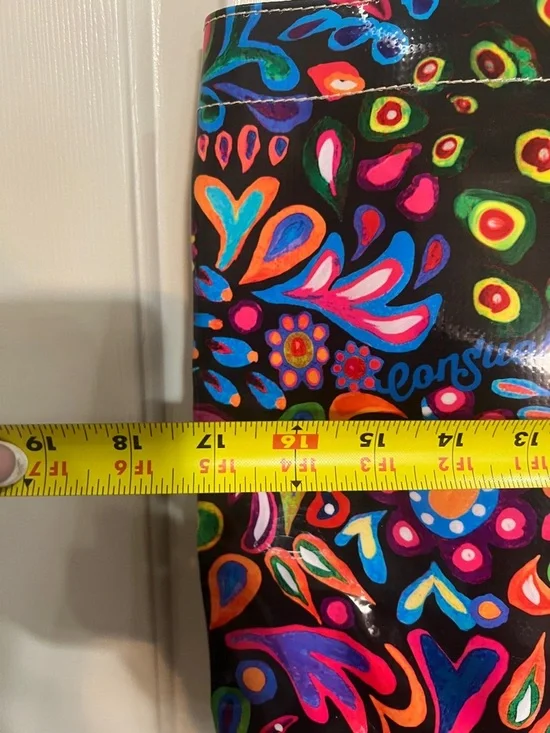 Consuela Black Multicolor Floral Paisley Tote - Picture 5 of 12